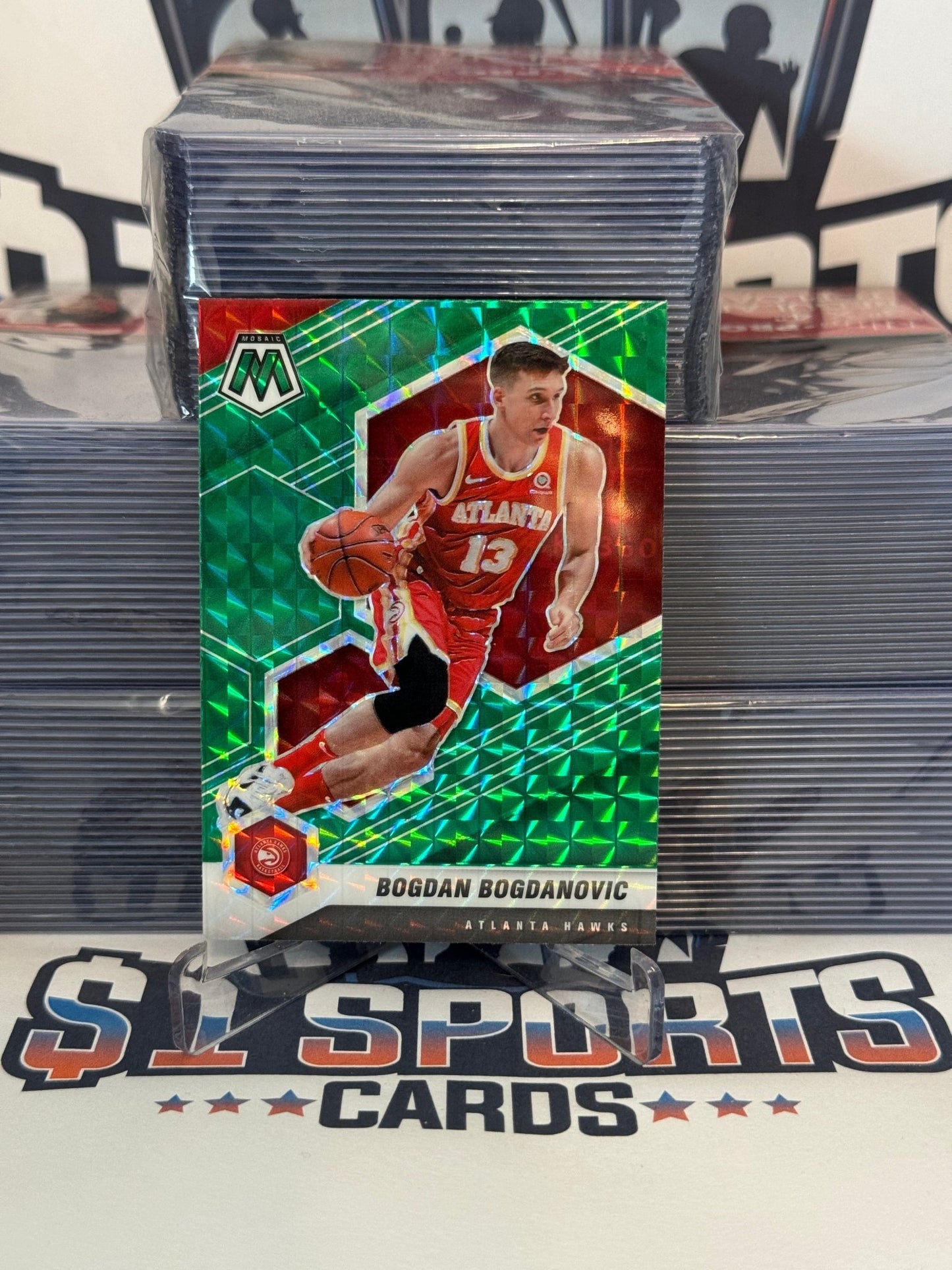 2020 Panini Mosaic (Green Prizm) Bogdan Bogdanovic #200