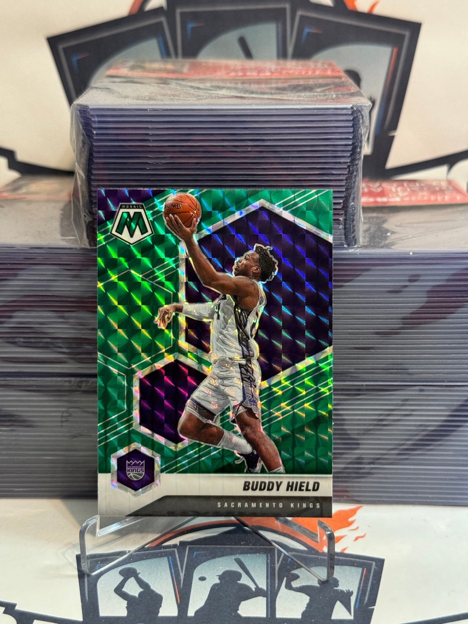 2020 Panini Mosaic (Green Prizm) Buddy Hield #67