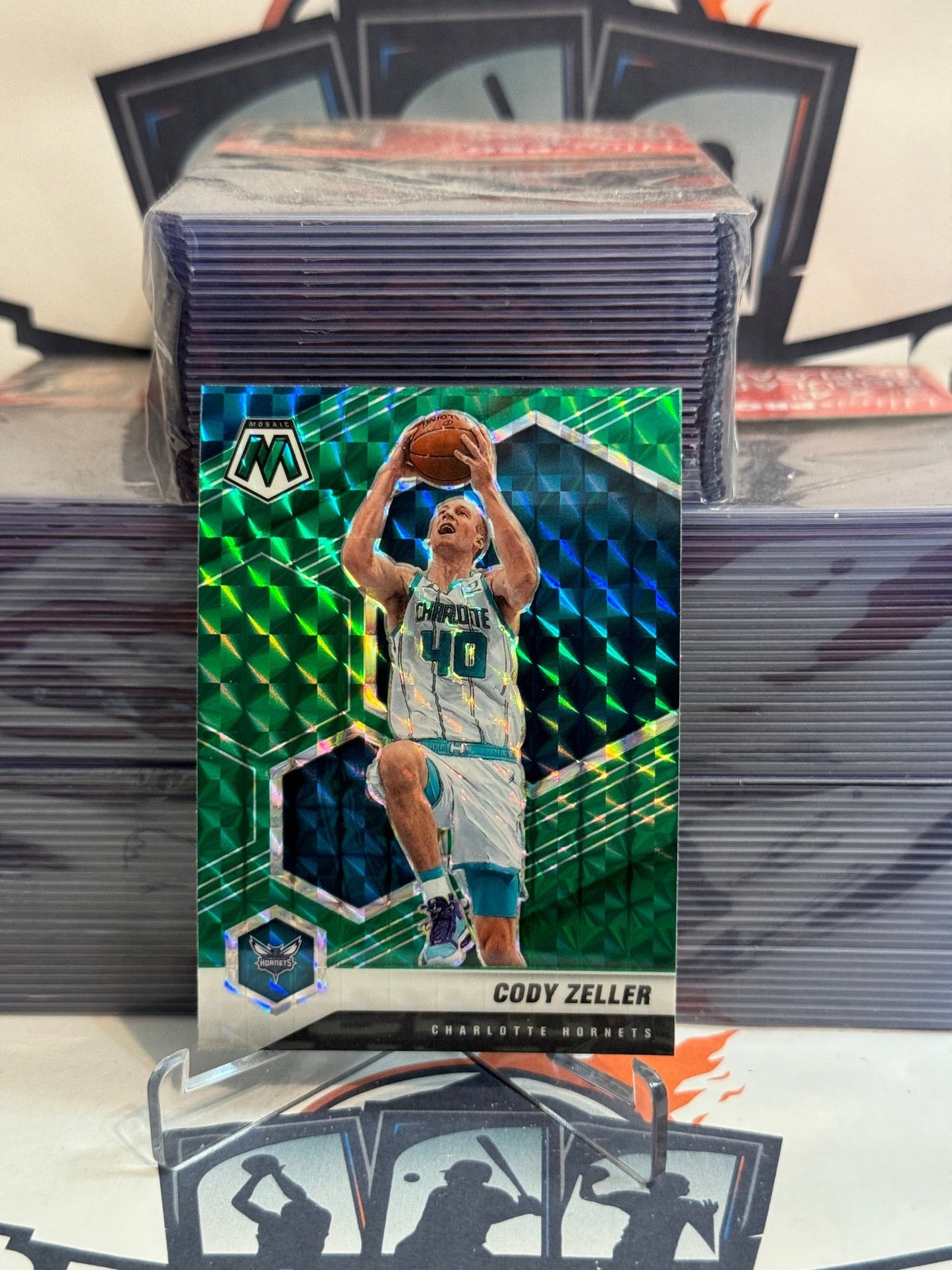 2020 Panini Mosaic (Green Prizm) Cody Zeller #14