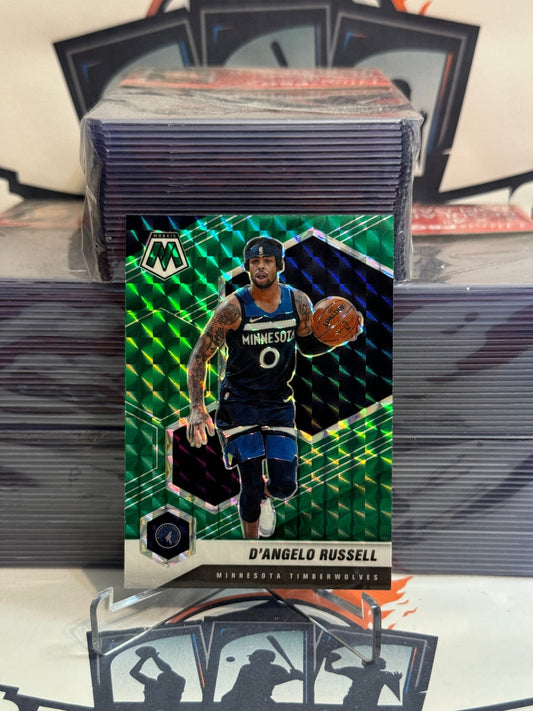 2020 Panini Mosaic (Green Prizm) D'Angelo Russell #147