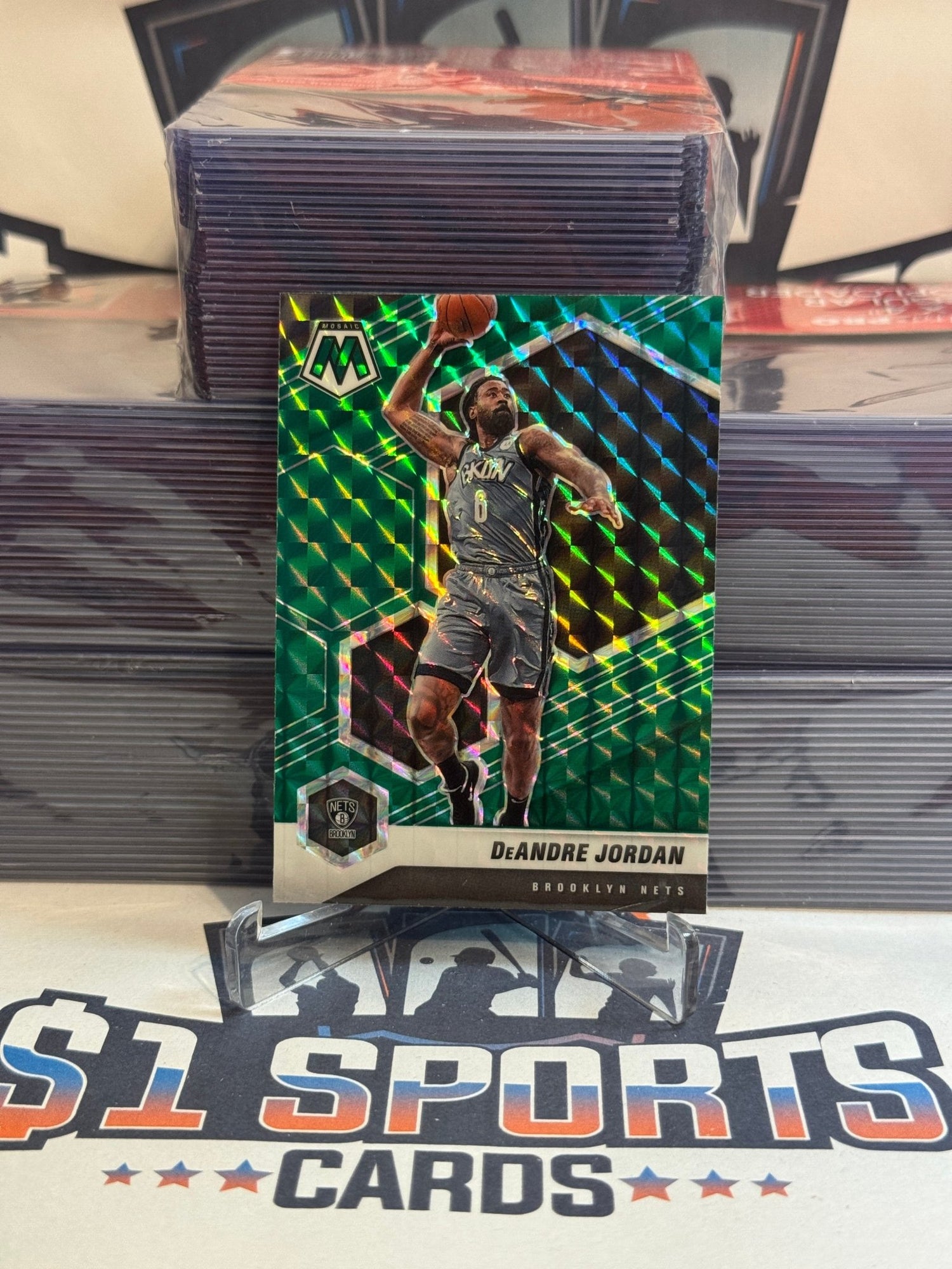 2020 Panini Mosaic (Green Prizm) DeAndre Jordan #153