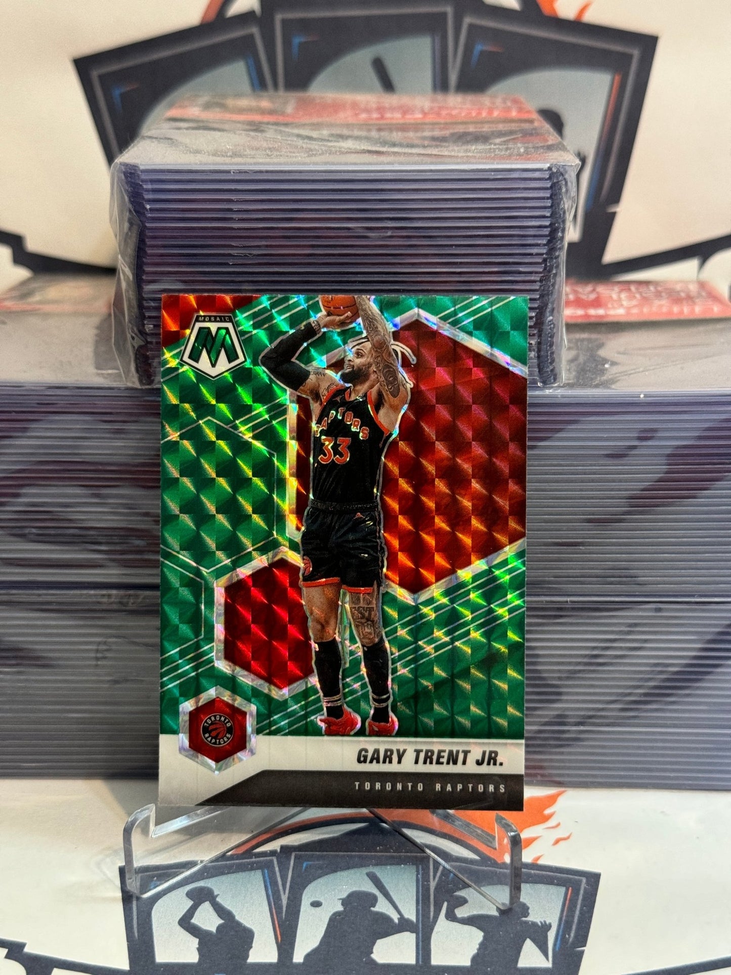 2020 Panini Mosaic (Green Prizm) Gary Trent Jr. #135