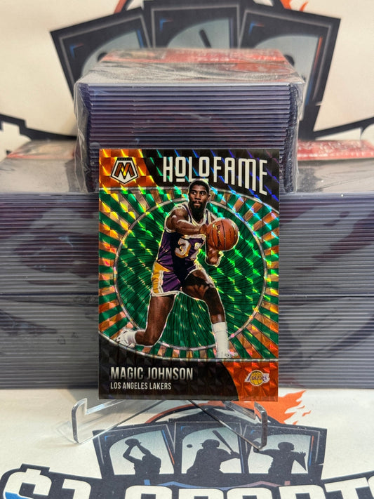 2020 Panini Mosaic (Green Prizm, HoloFame) Magic Johnson #11