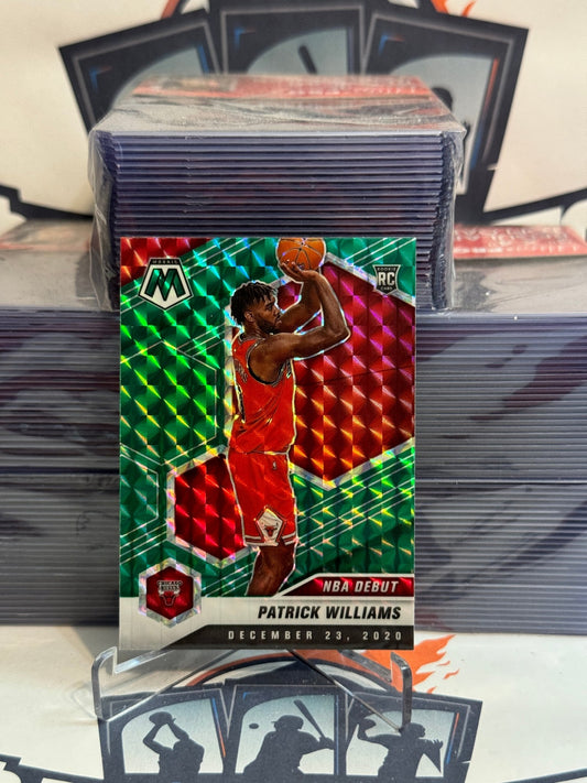 2020 Panini Mosaic (Green Prizm, NBA Debut) Patrick Williams Rookie #267