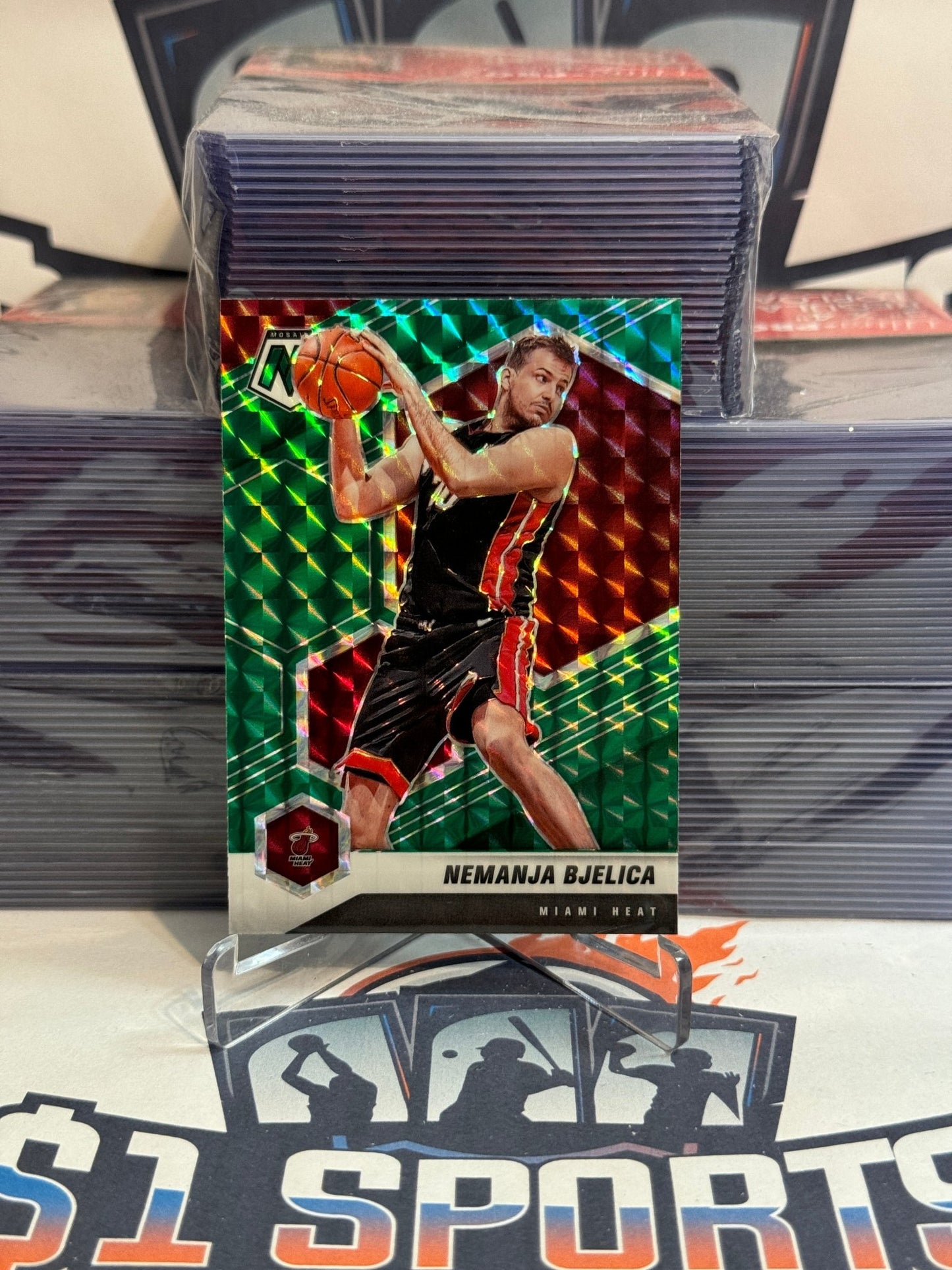 2020 Panini Mosaic (Green Prizm) Nemanja Bjelica #3