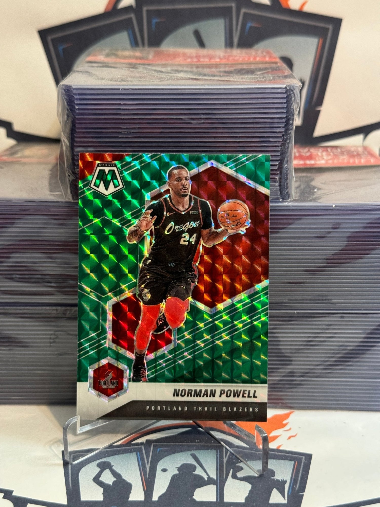 2020 Panini Mosaic (Green Prizm) Norman Powell #195