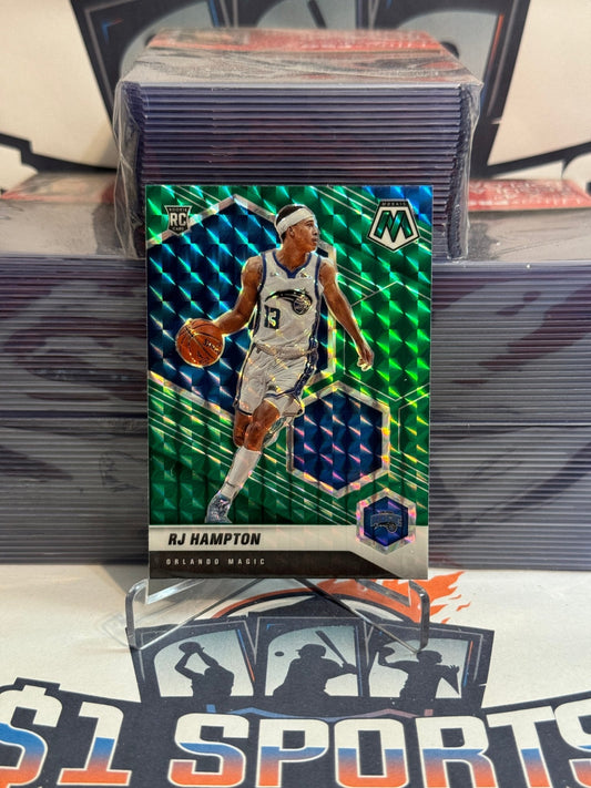 2020 Panini Mosaic (Green Prizm) RJ Hampton Rookie #233