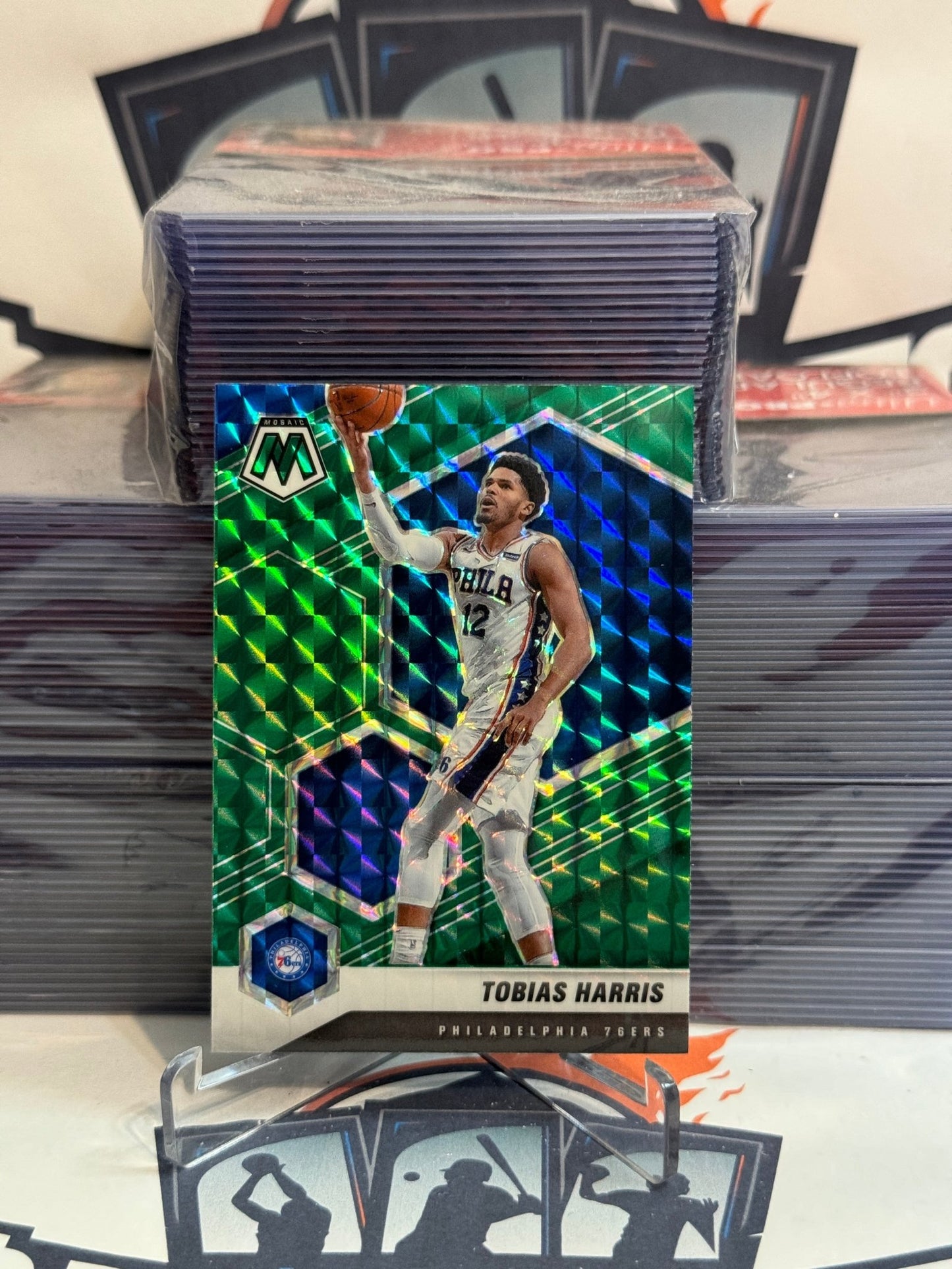 2020 Panini Mosaic (Green Prizm) Tobias Harris #159