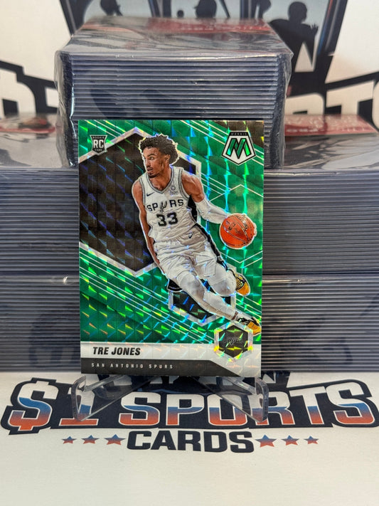 2020 Panini Mosaic (Green Prizm) Tre Jones Rookie #243