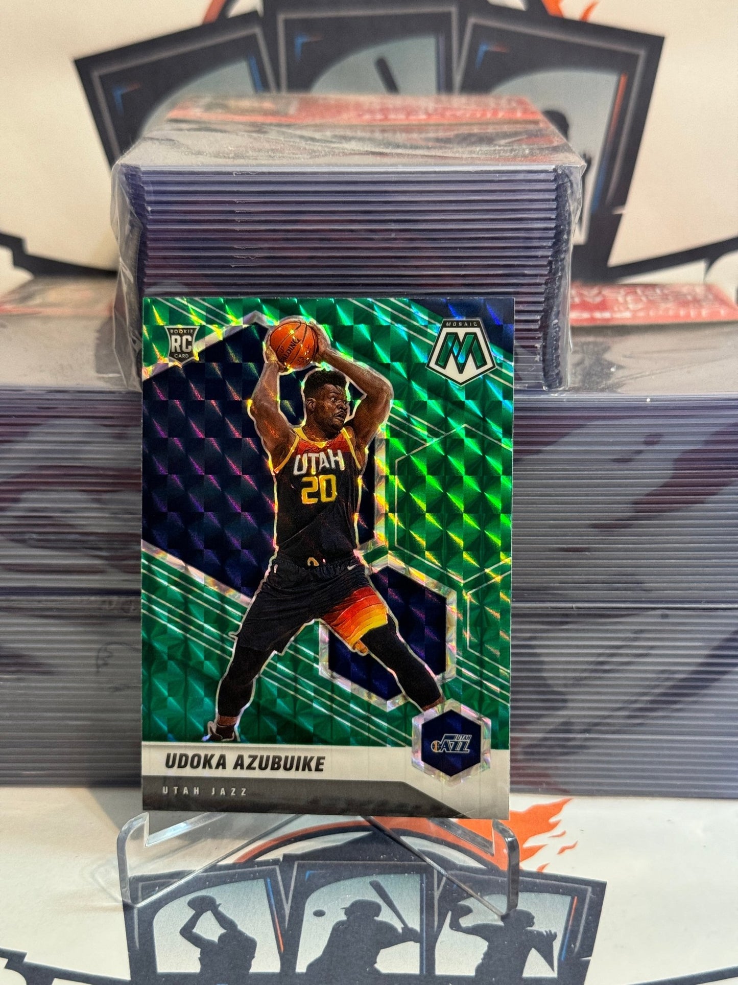 2020 Panini Mosaic (Green Prizm) Udoka Azubuike Rookie #234