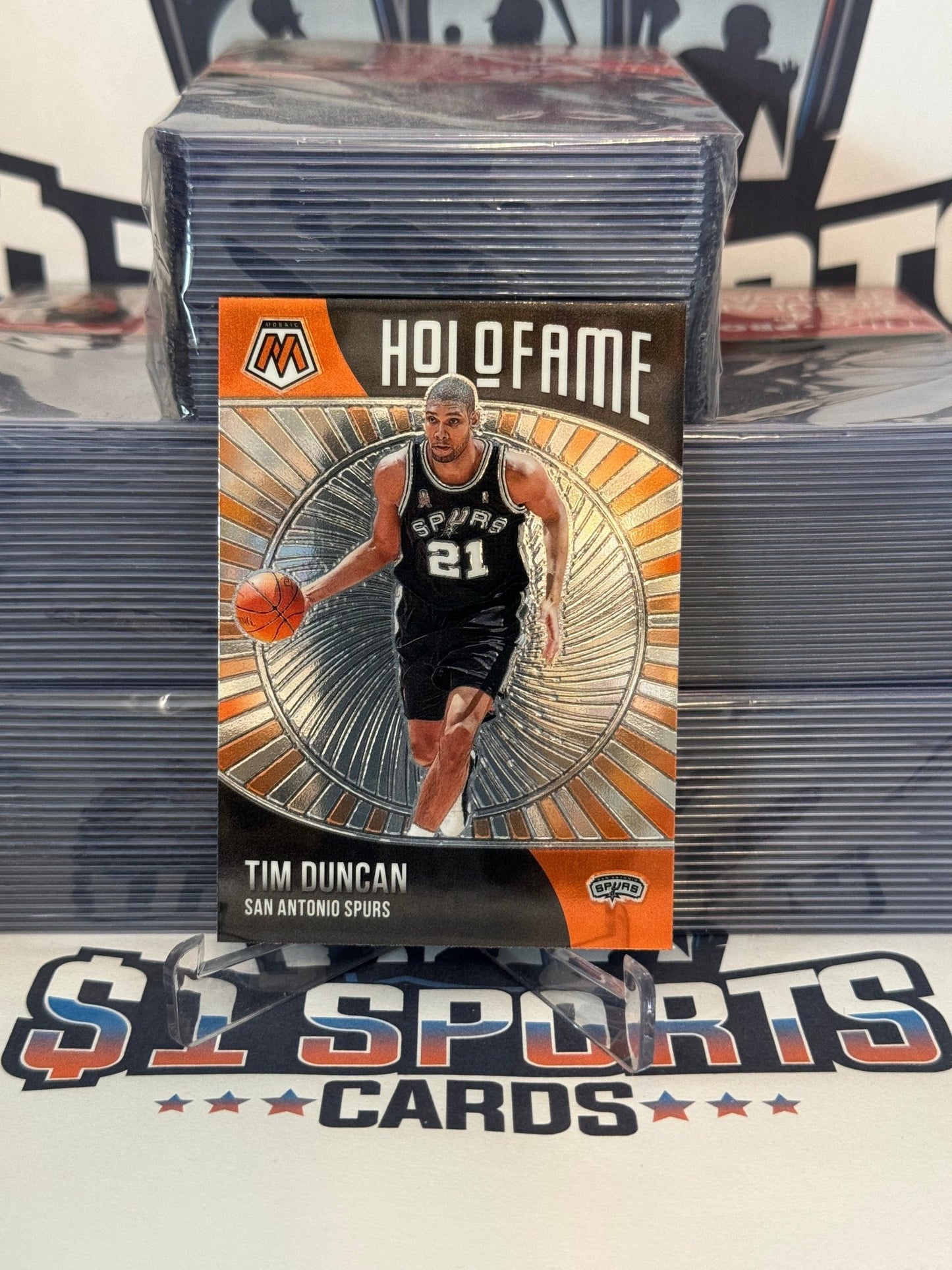 2020 Panini Mosaic (HoloFame) Tim Duncan #5
