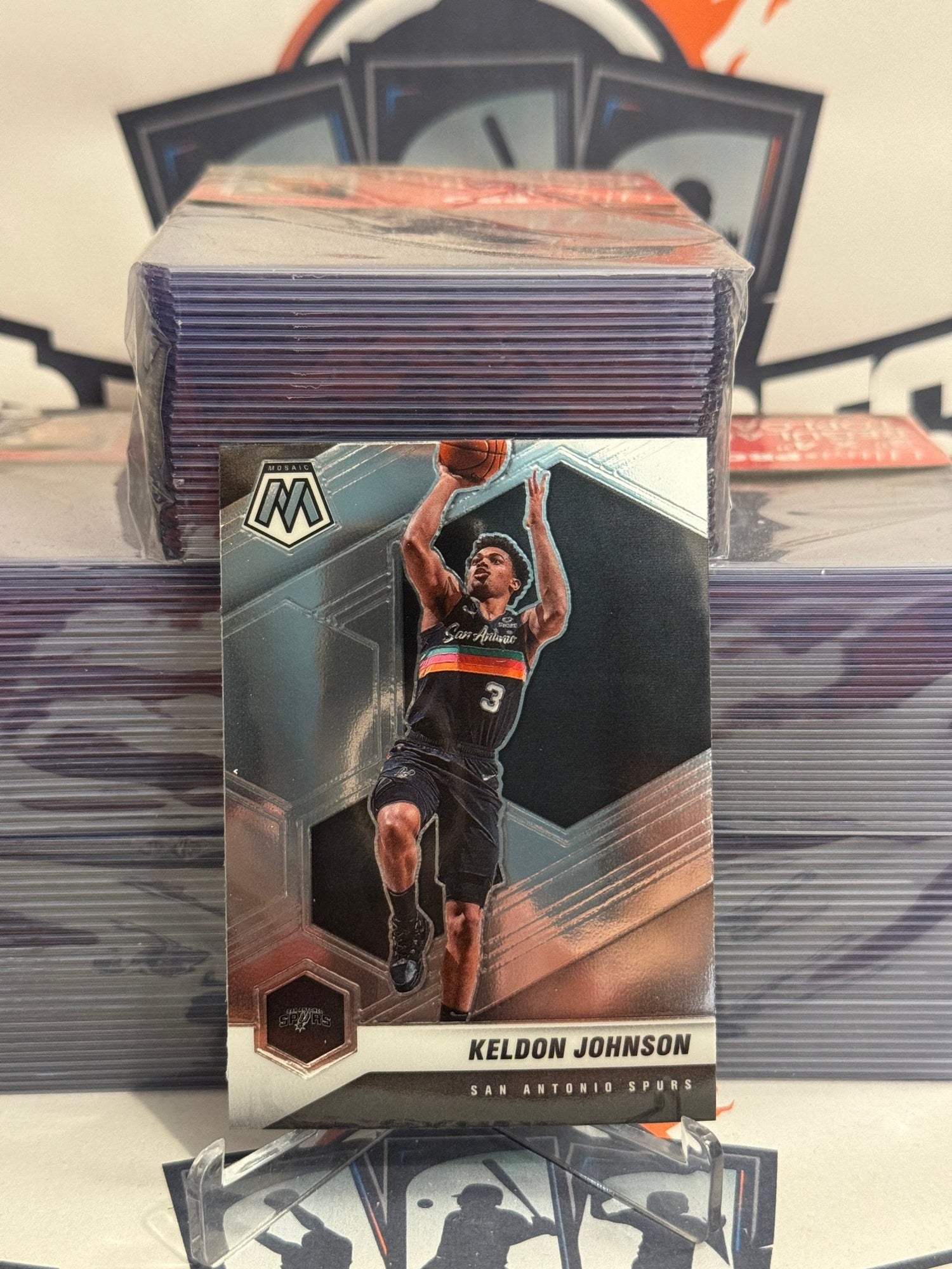 2020 Panini Mosaic Keldon Johnson #136