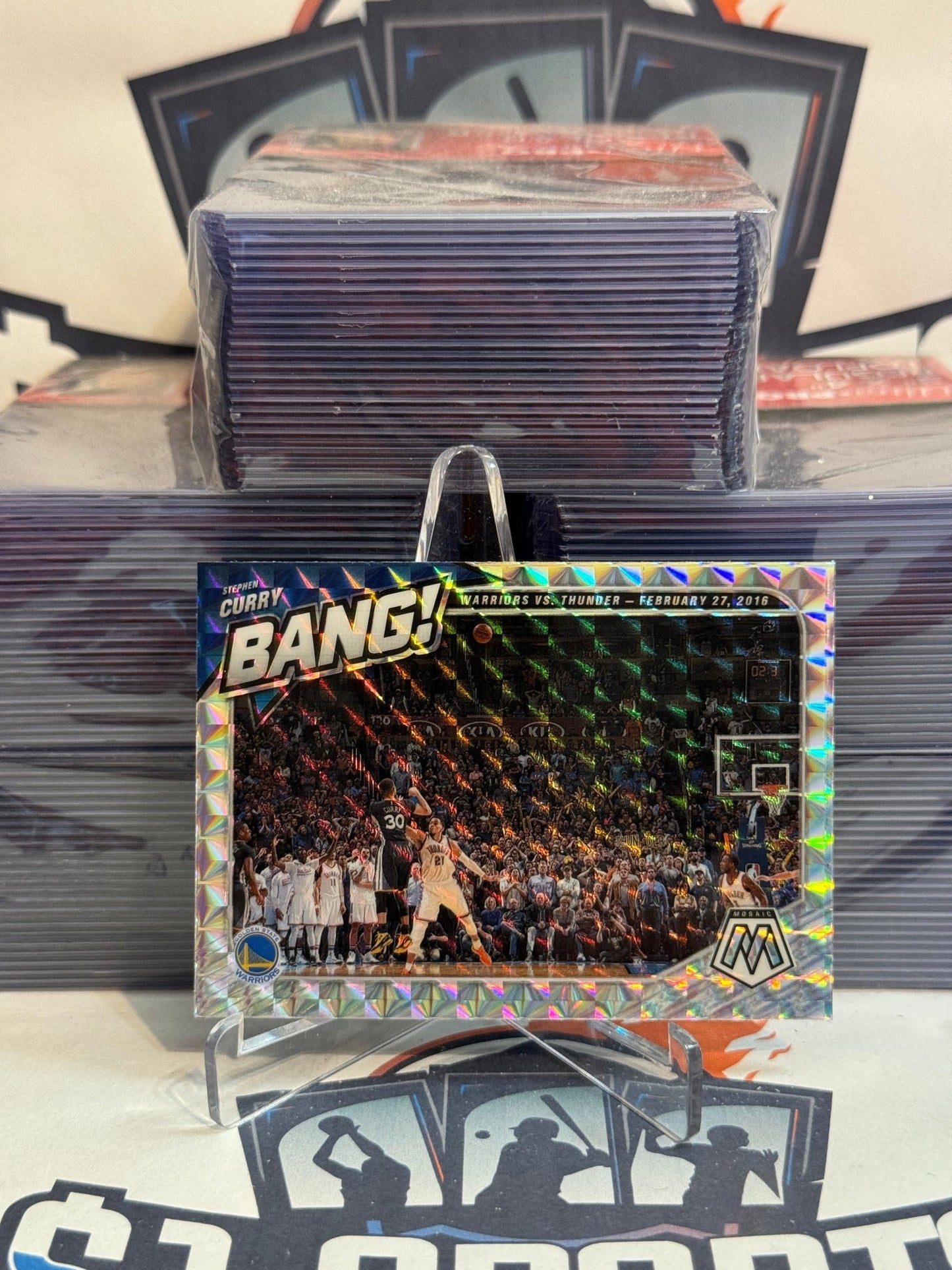 2020 Panini Mosaic (Mosaic Prizm, Bang!) Stephen Curry #2