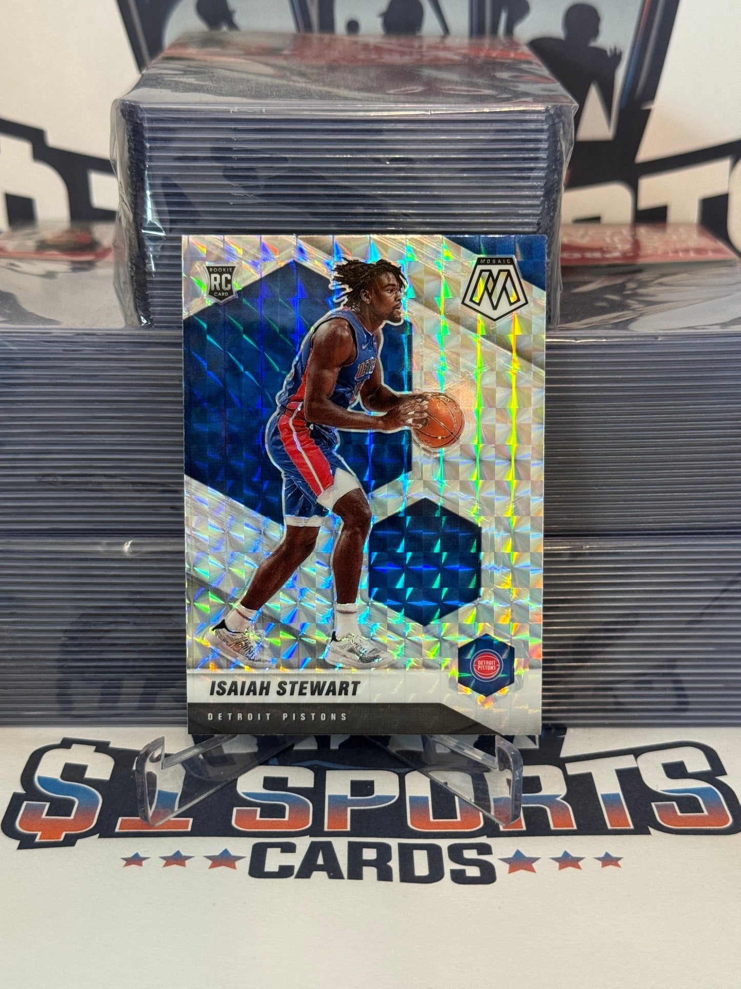 2020 Panini Mosaic (Mosaic Prizm) Isaiah Stewart Rookie #223