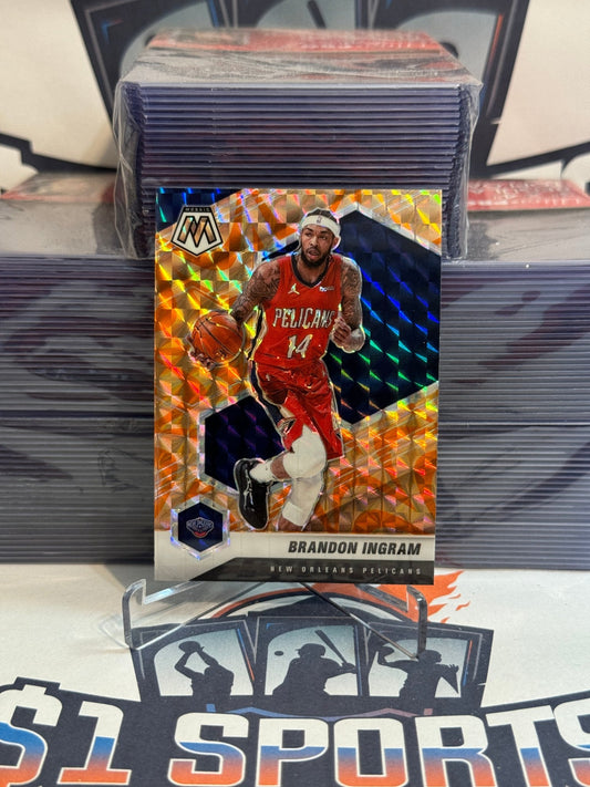 2020 Panini Mosaic (Orange Reactive Prizm) Brandon Ingram #184
