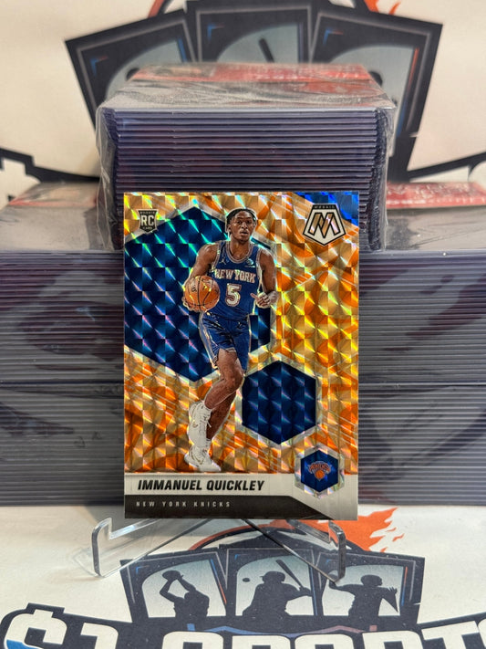 2020 Panini Mosaic (Orange Reactive Prizm) Immanuel Quickley Rookie #208