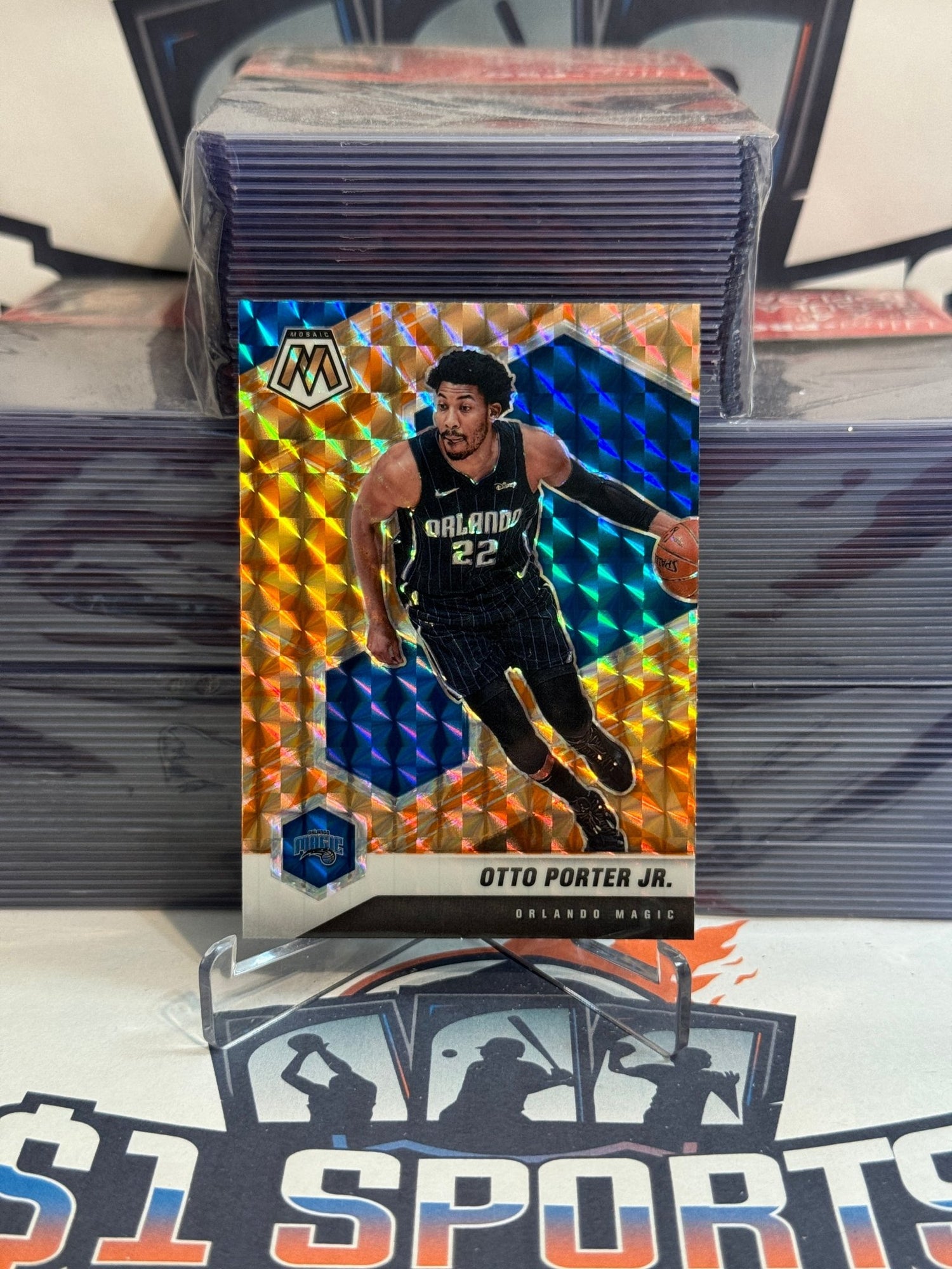 2020 Panini Mosaic (Orange Reactive Prizm) Otto Porter Jr. #73