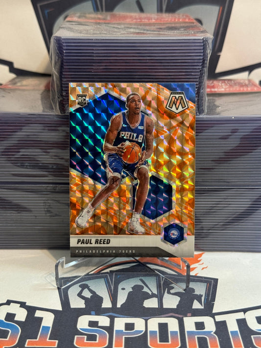 2020 Panini Mosaic (Orange Reactive Prizm) Paul Reed Rookie #245