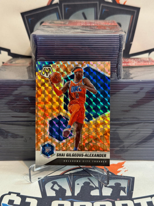 2020 Panini Mosaic (Orange Reactive Prizm) Shai Gilgeous Alexander #103