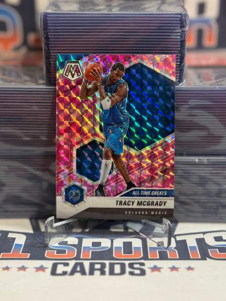 2020 Panini Mosaic (Pink Camo Prizm, All - Time Greats) Tracy McGrady 287