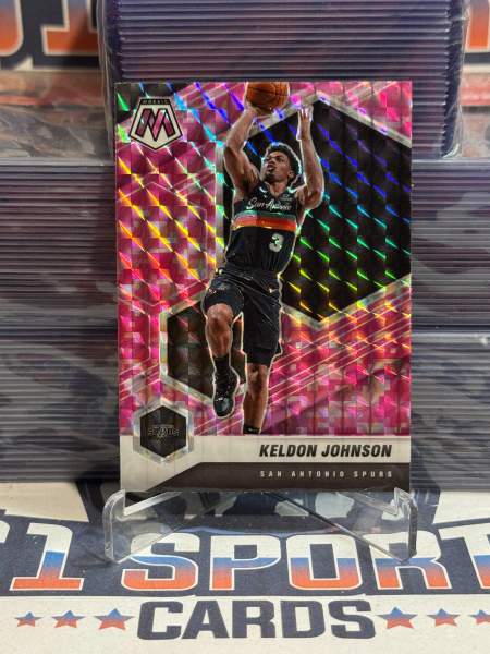 2020 Panini Mosaic (Pink Camo Prizm) Keldon Johnson 130