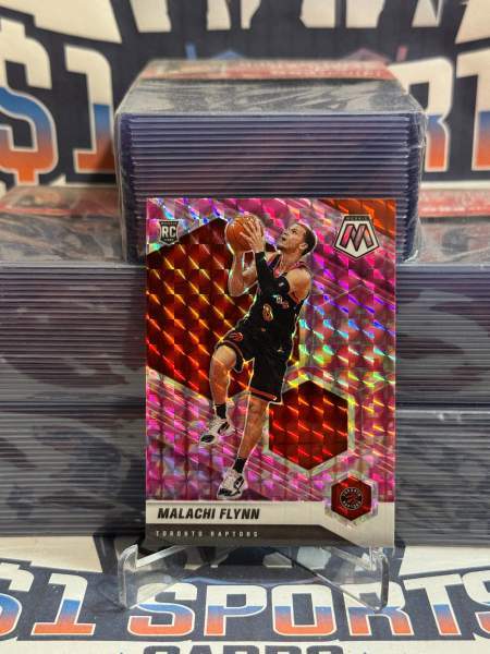2020 Panini Mosaic (Pink Camo Prizm) Malachi Flynn Rookie 236