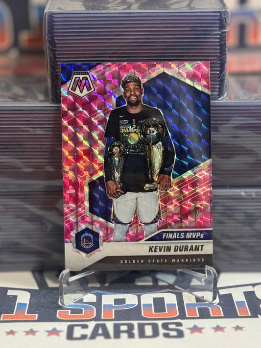 2020 Panini Mosaic (Pink Prizm, Finals MVPs) Kevin Durant 296