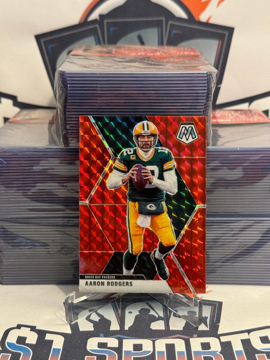 2020 Panini Mosaic (Red Prizm) Aaron Rodgers #79