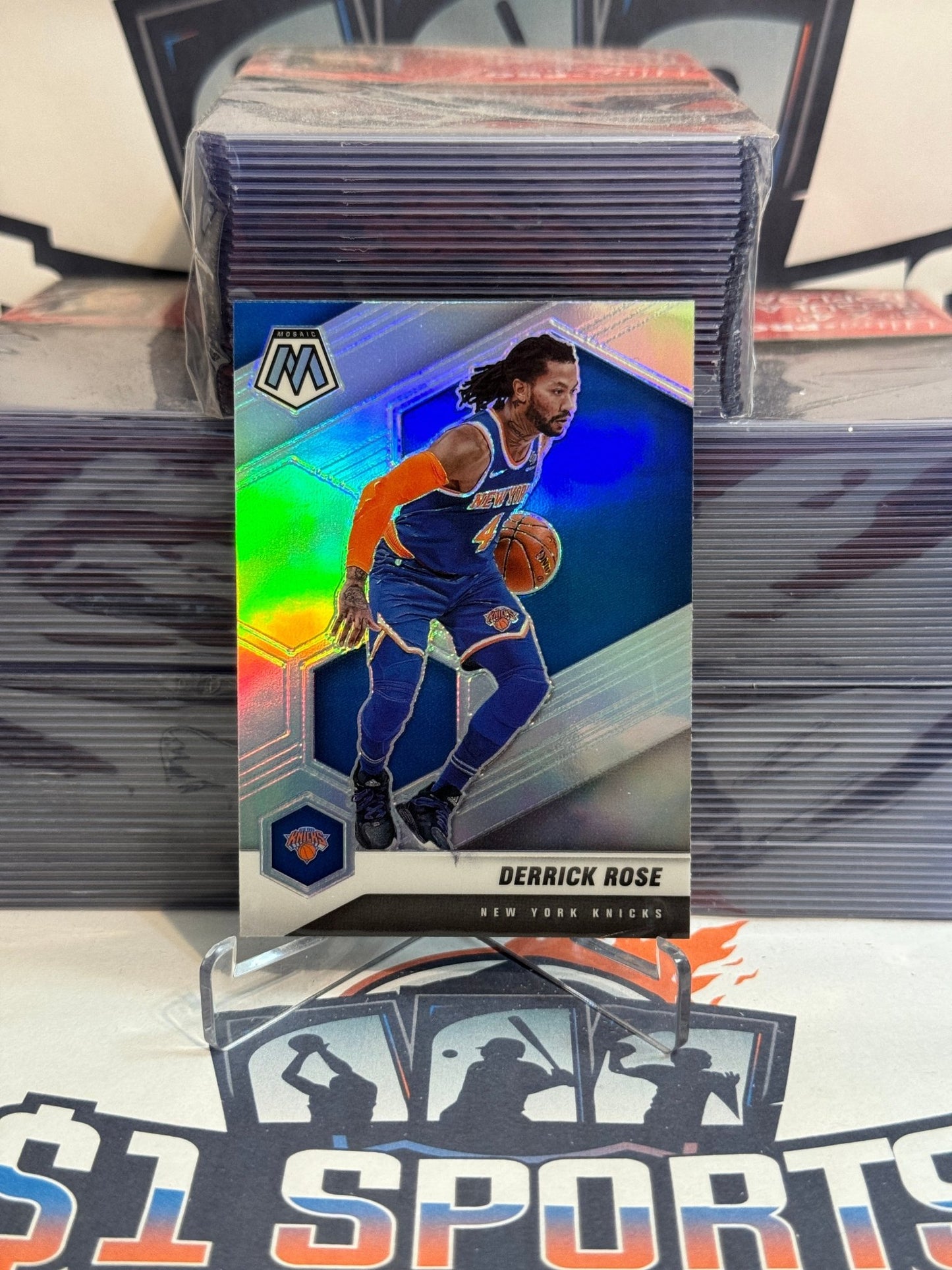 2020 Panini Mosaic (Silver Prizm) Derrick Rose #123
