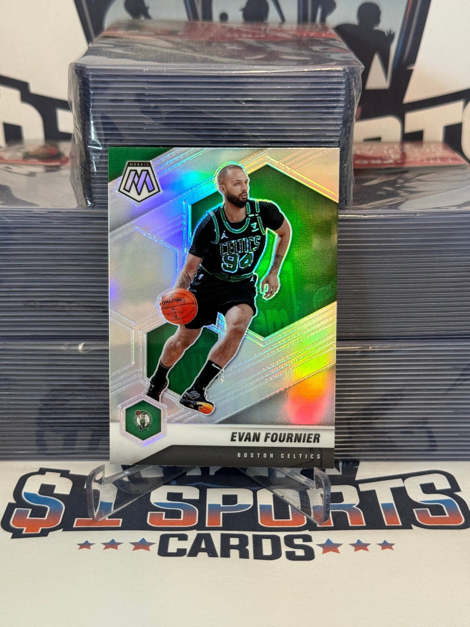 2020 Panini Mosaic (Silver Prizm) Evan Fournier #132