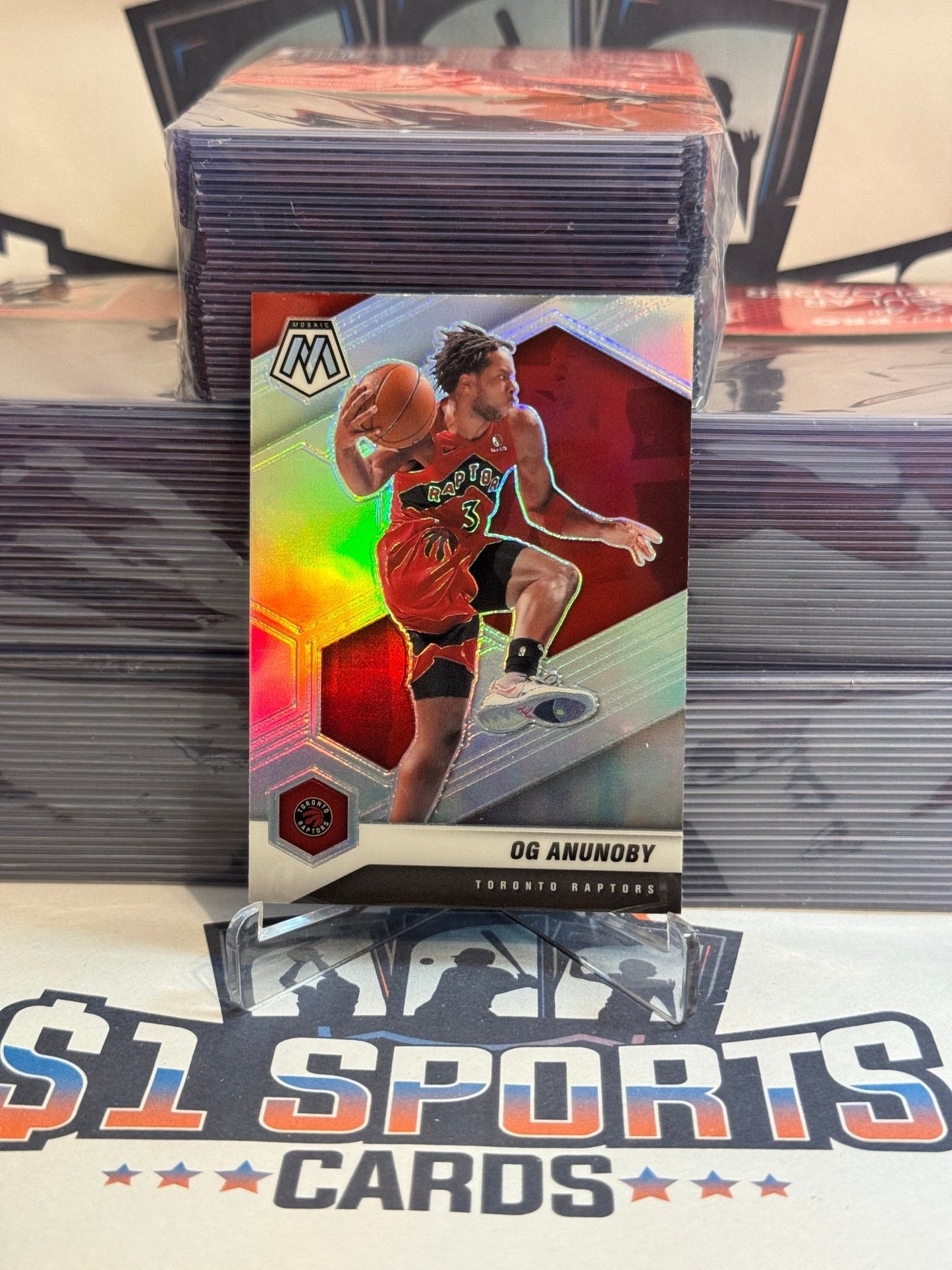 2020 Panini Mosaic (Silver Prizm) OG Anunoby #190