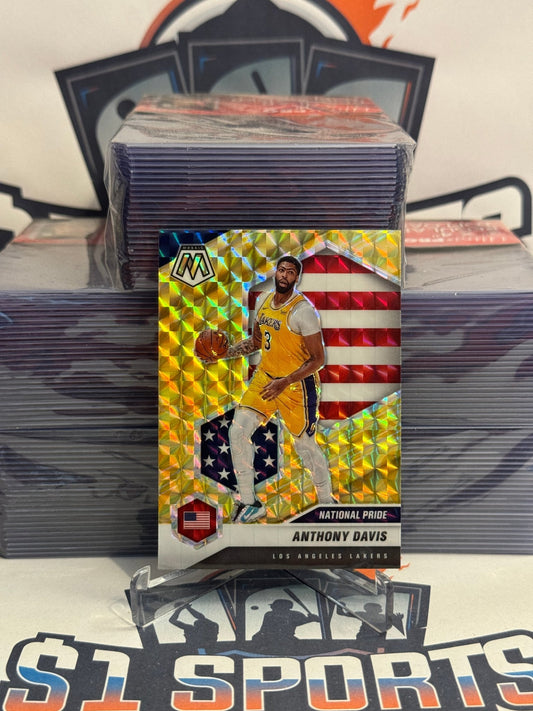 2020 Panini Mosaic (Yellow Reactive Prizm, National Pride) Anthony Davis #250