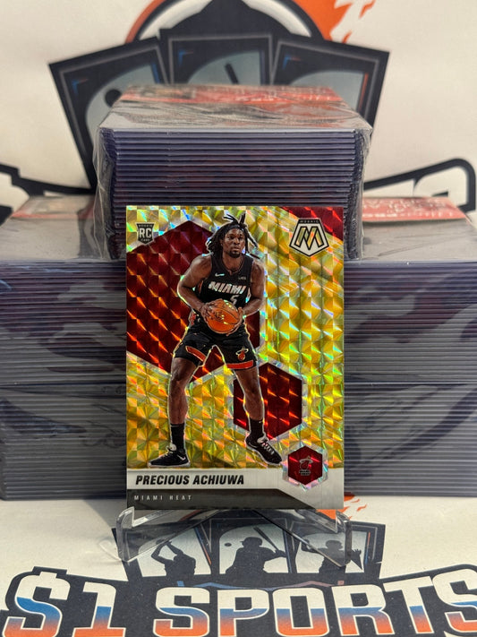 2020 Panini Mosaic (Yellow Reactive Prizm) Precious Achiuwa Rookie #215