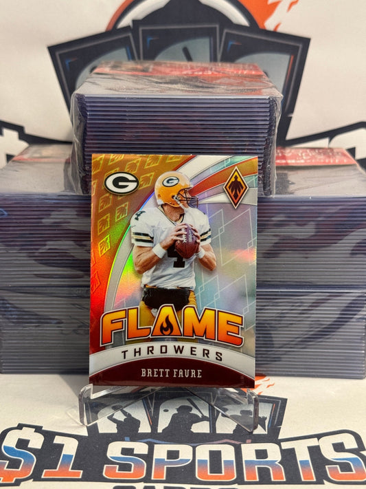 2020 Panini Phoenix (Silver Prizm, Flame Throwers) Brett Favre #4