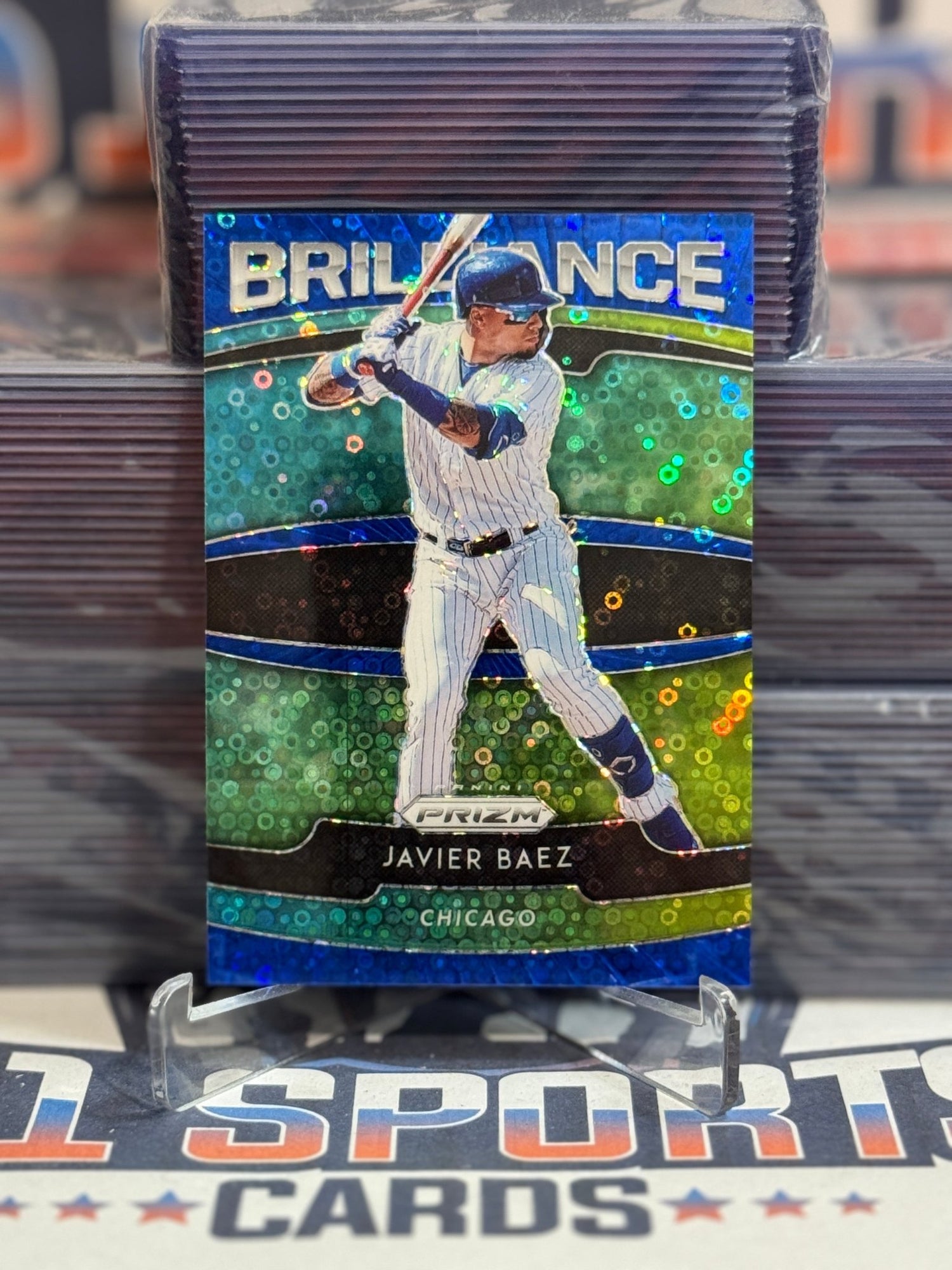 2020 Panini Prizm (Blue Donuts Prizm, Brilliance 151/199) Javier Baez B - 5