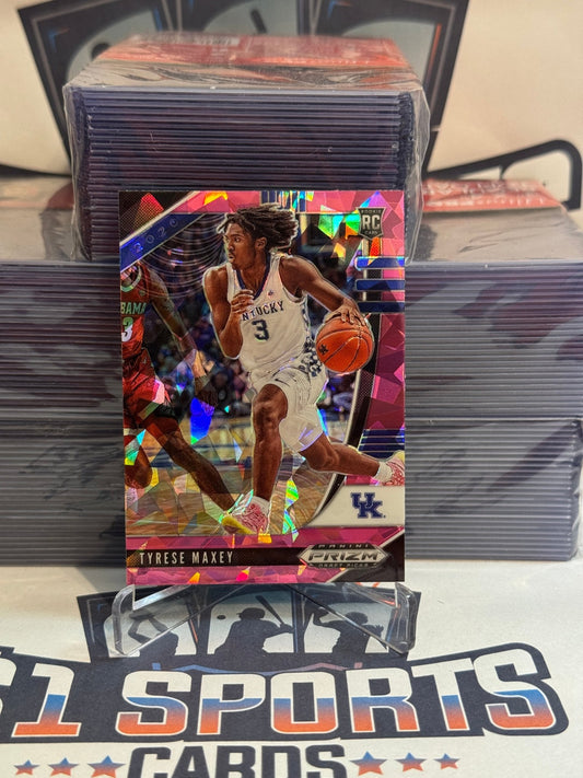 2020 Panini Prizm Draft Picks (Pink Ice Prizm) Tyrese Maxey Rookie #14