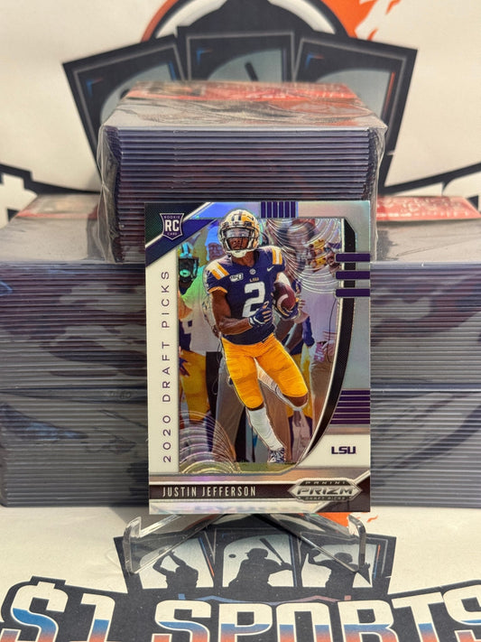 2020 Panini Prizm Draft Picks (Silver Prizm) Justin Jefferson Rookie #126