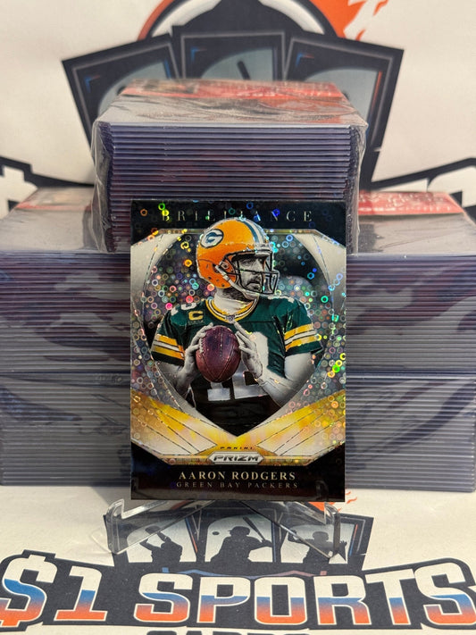 2020 Panini Prizm (No Huddle Prizm, Brilliance) Aaron Rodgers #10