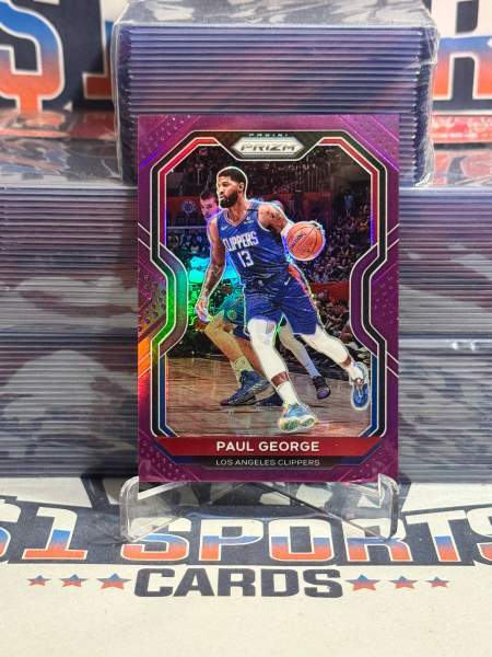 2020 Panini Prizm (Purple Prizm 8/99) Paul George 14