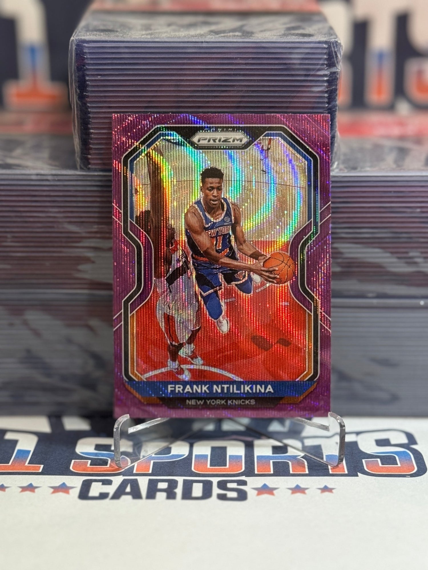 2020 Panini Prizm (Purple Wave Prizm) Frank Ntilikina #113