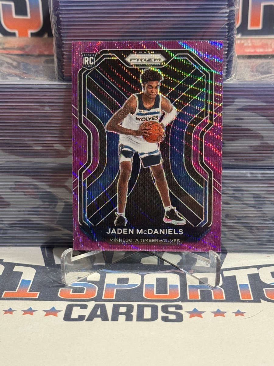 2020 Panini Prizm (Purple Wave Prizm) Jaden McDaniels Rookie 277