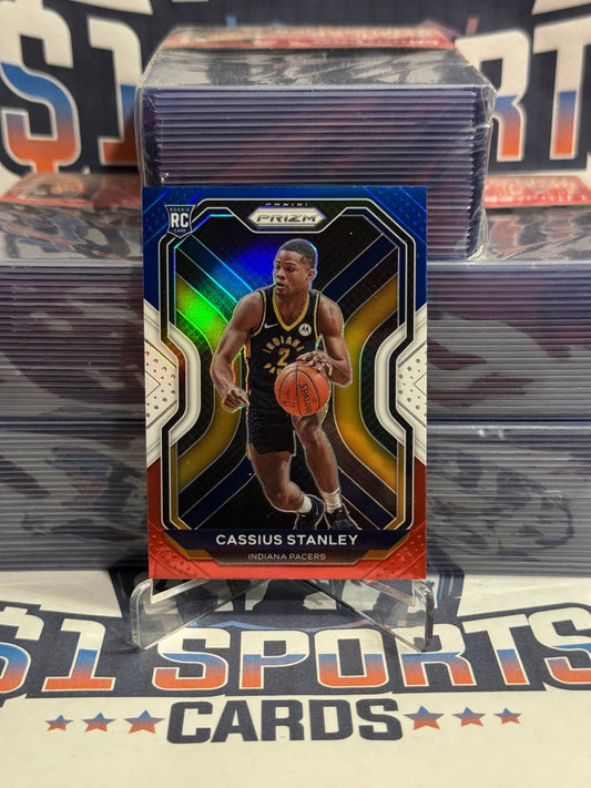 2020 Panini Prizm (Red White Blue Prizm) Cassius Stanley Rookie 285