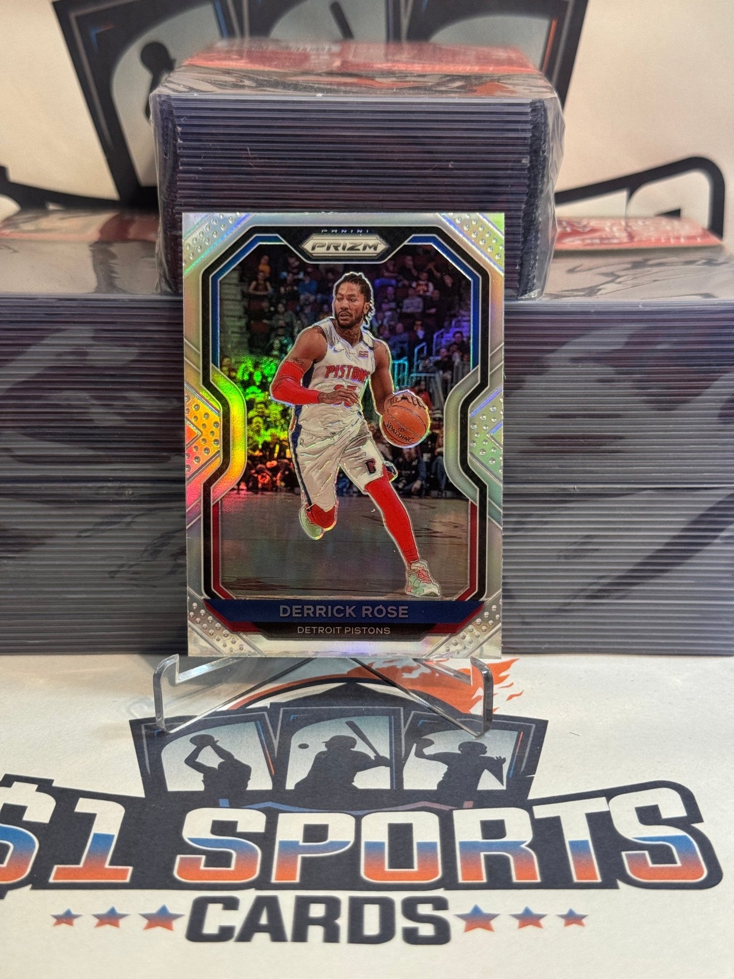 2020 Panini Prizm (Silver Prizm) Derrick Rose #231