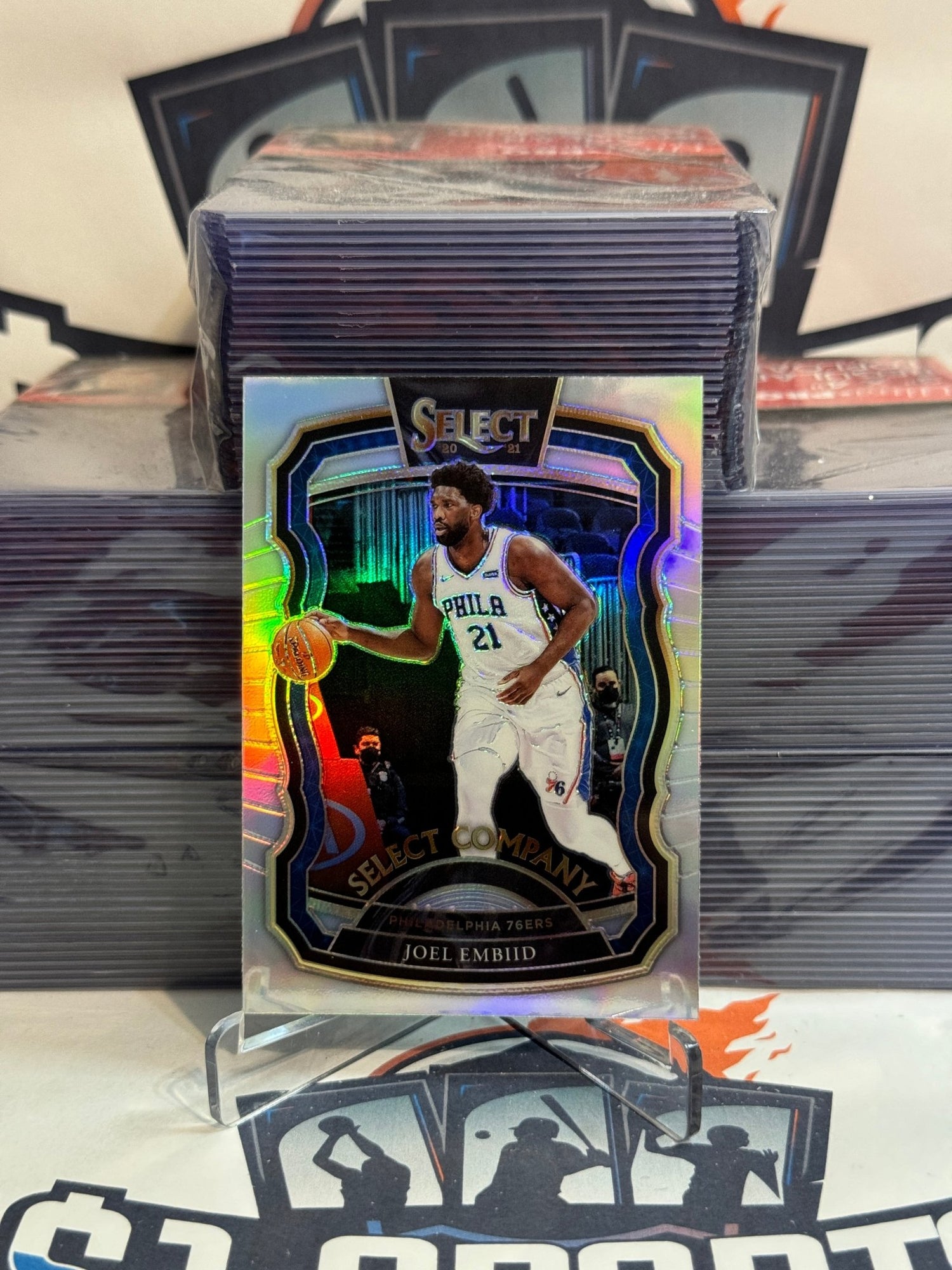 2020 Panini Prizm (Silver Prizm, Select Company) Joel Embiid #24