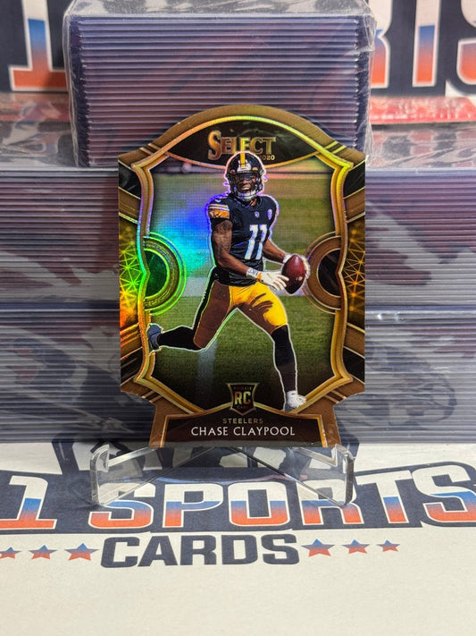 2020 Panini Select (Bronze Die Cut Prizm 124/355) Chase Claypool Rookie 70