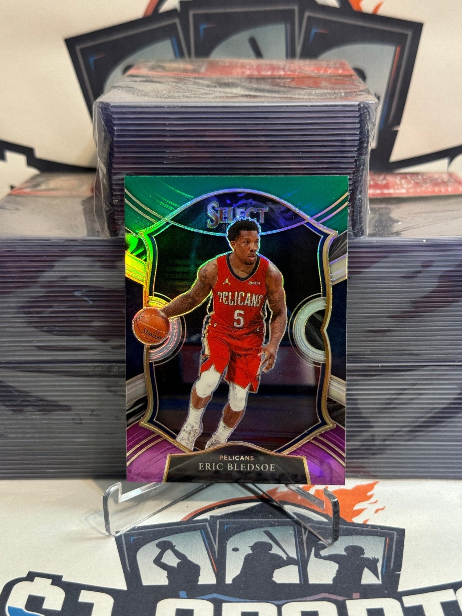 2020 Panini Select (Green White Purple Prizm) Eric Bledsoe #17