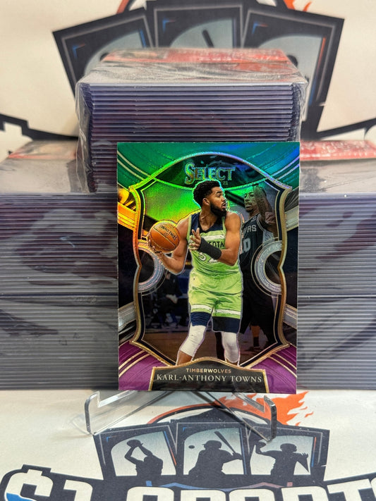 2020 Panini Select (Green White Purple Prizm) Karl - Anthony Towns #36