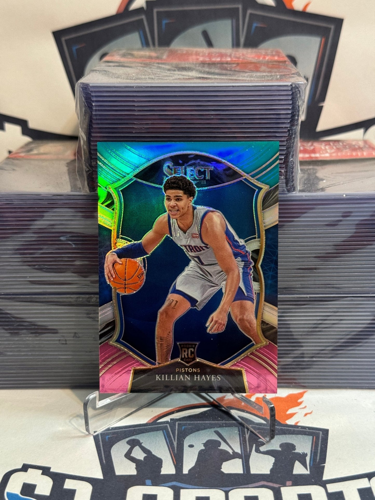 2020 Panini Select (Green White Purple Prizm) Killian Hayes Rookie #67