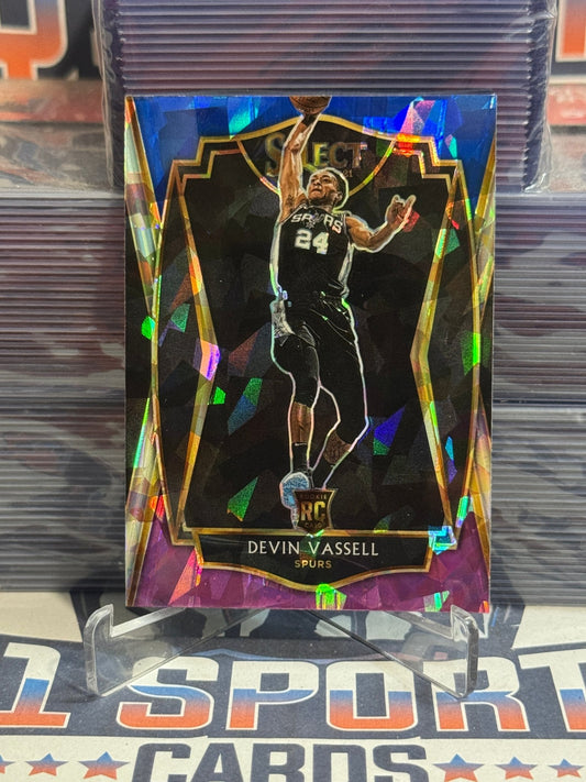 2020 Panini Select (Purple White Blue Ice Prizm) Devin Vassell Rookie 179