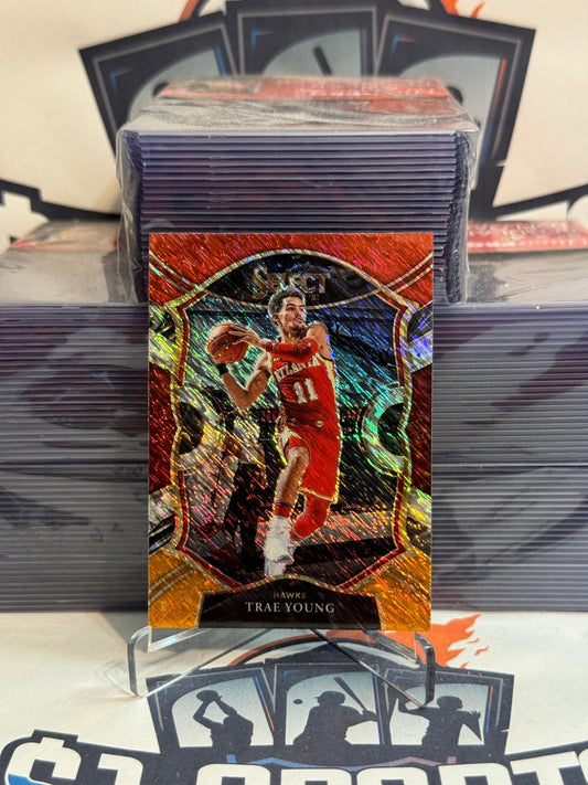 2020 Panini Select (Red White Orange Shimmer Prizm) Trae Young #2